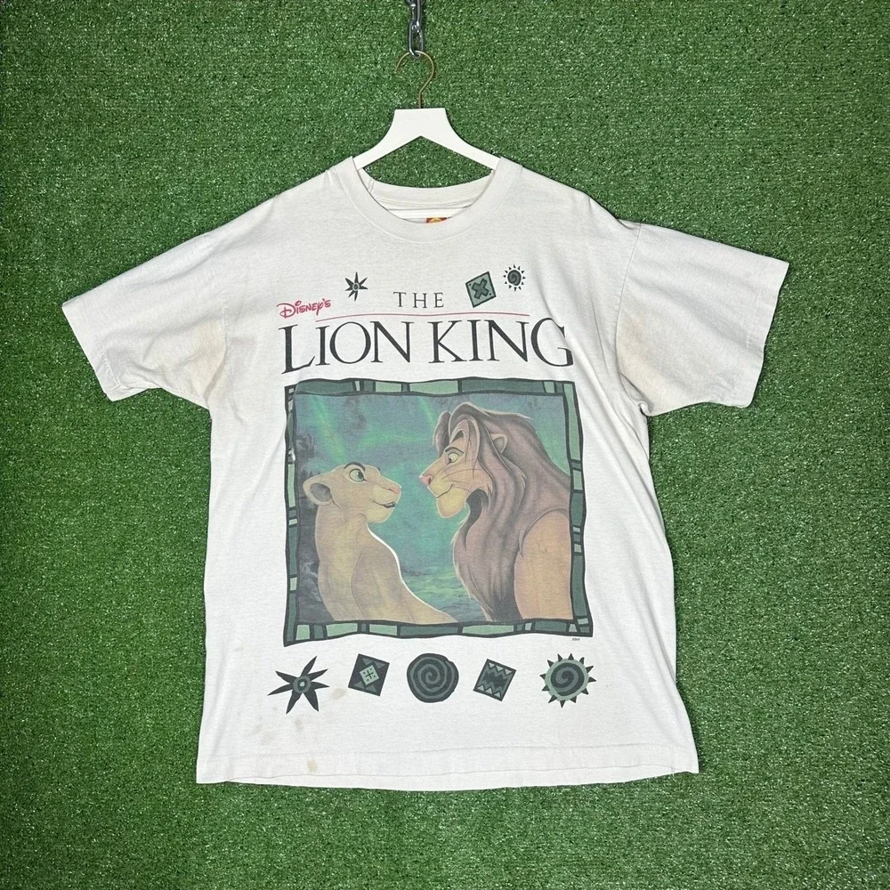 Vintage 90s‎ The Lion King Promo T Shirt Simba Nala Disney Jerry Leigh XL OSFA